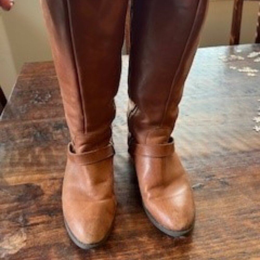 Liz Claiborne Brown Boots - Wide Leg Sz 9M